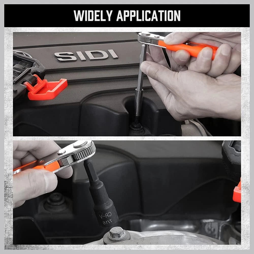 47Pcs Nut Driver Set SAE and Metric, Impact Magnetic Nut Driver for Impact Drill