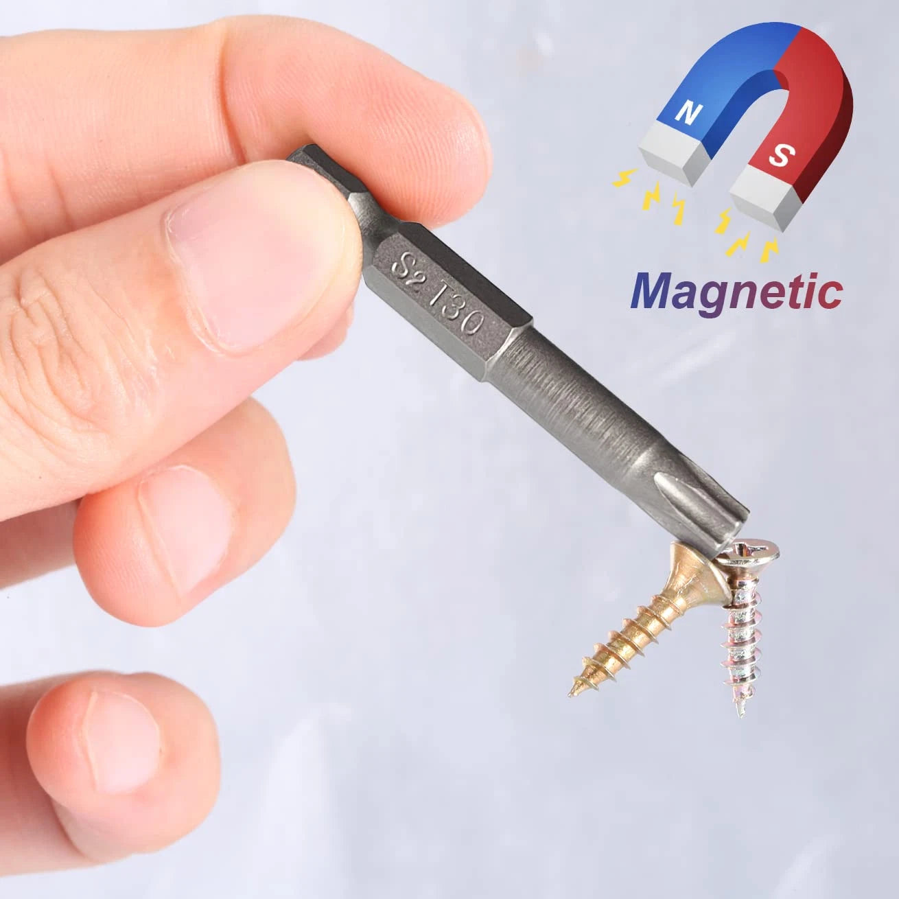 Torx Screwdriver Bit Set,  S2 Steel Magnetic Security Tamper Proof Star 6 Point