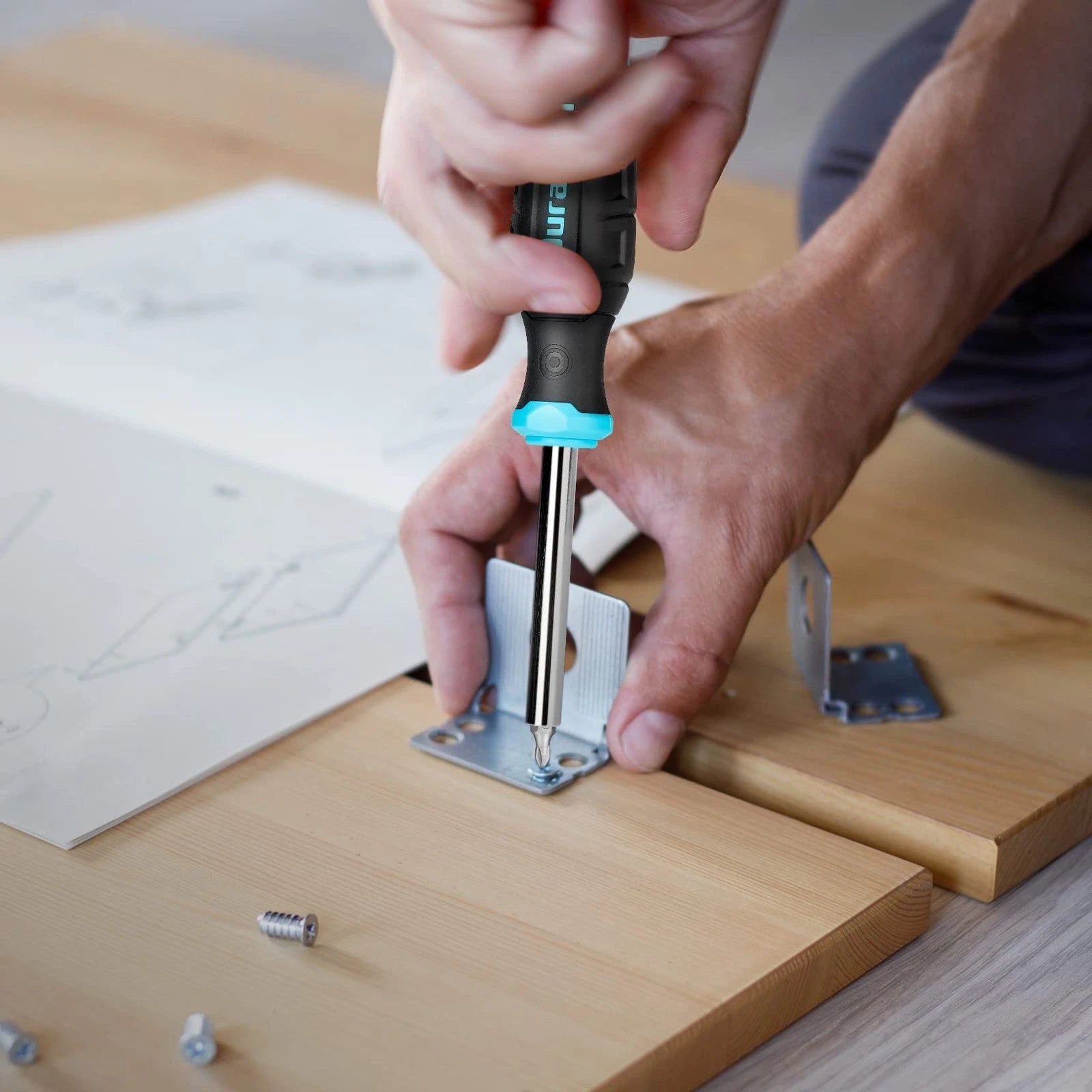 DURATECH screwdriver set replacement screwdriver set of 60 magnetic screwdr 487