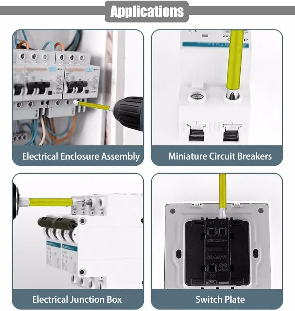 10Pcs Magnetic PH2 Special Slotted Phillips Screwdriver Bit Set for Electricians