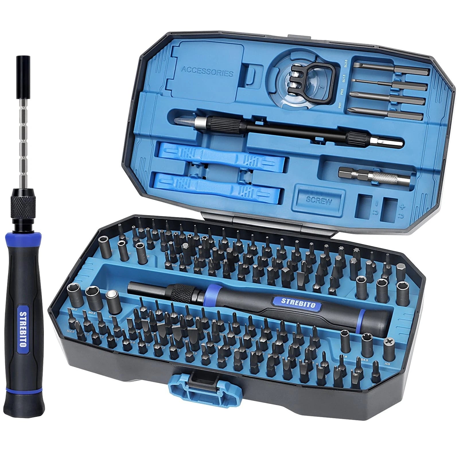 Precision Screwdriver Set 153 in 1 Small Magnetic Screwdriver Set with Case, ...