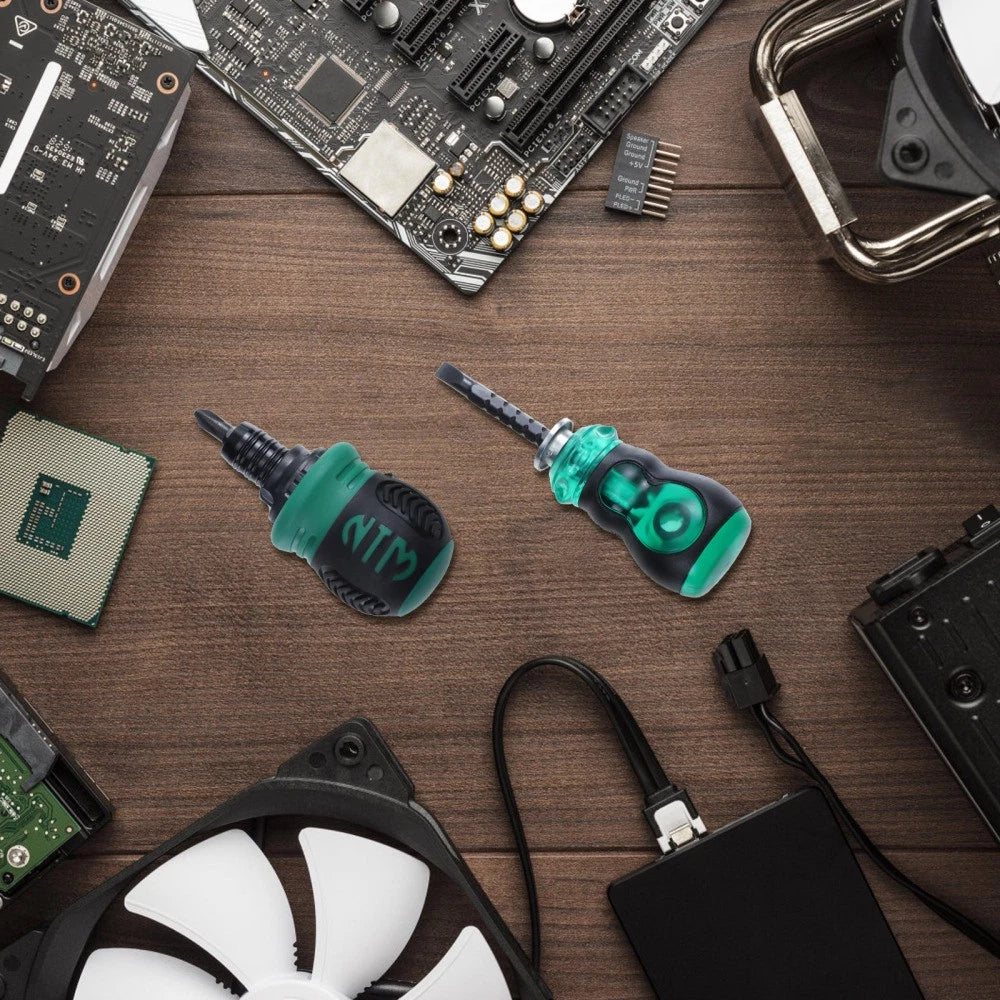 2pcs Dual-Purpose Screwdriver Kit Cross Screwdrivers Straight Screwdrivers Set