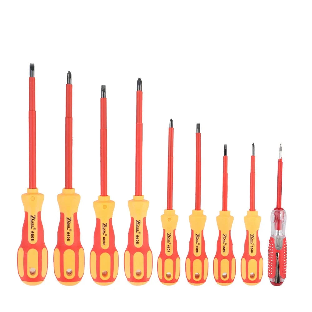 Screwdriver Set Insulated Phillips Slotted Bits Electrician for Hand Tools
