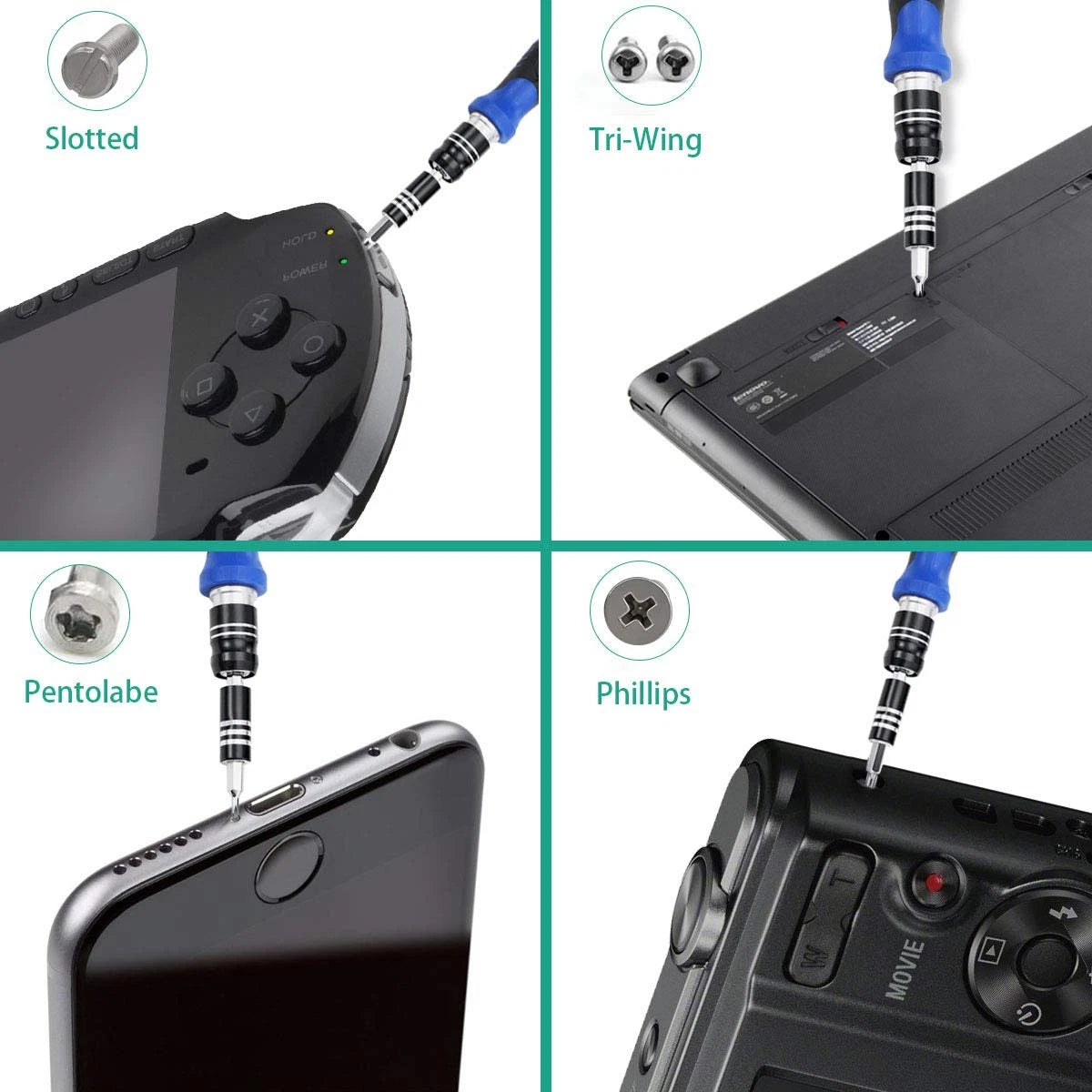 Precision Screwdriver Set, 86 in 1 Screwdriver Repair Tool Kit, Screwdriver K...