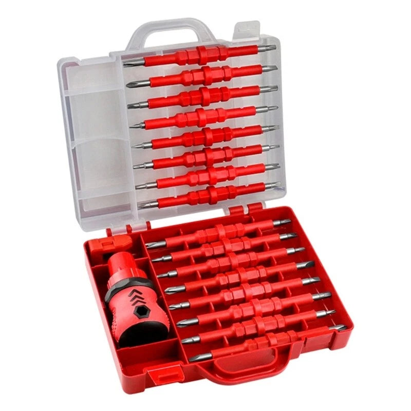 34 In 1 Ratchet Screwdriver Set Tool Kit With Ergonomic Handle for Home Repair