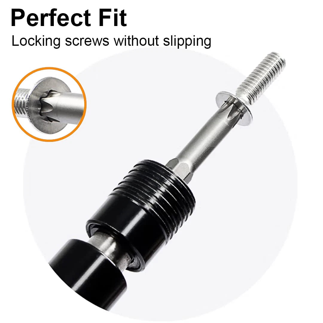 Torx Screwdriver Bit Set,  S2 Steel Magnetic Security Tamper Proof Star 6 Point