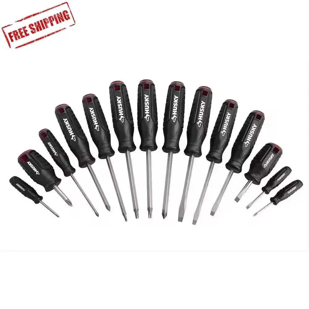 Husky Screwdriver Set with Magnetic Tip (14-Piece) ✅✅✅
