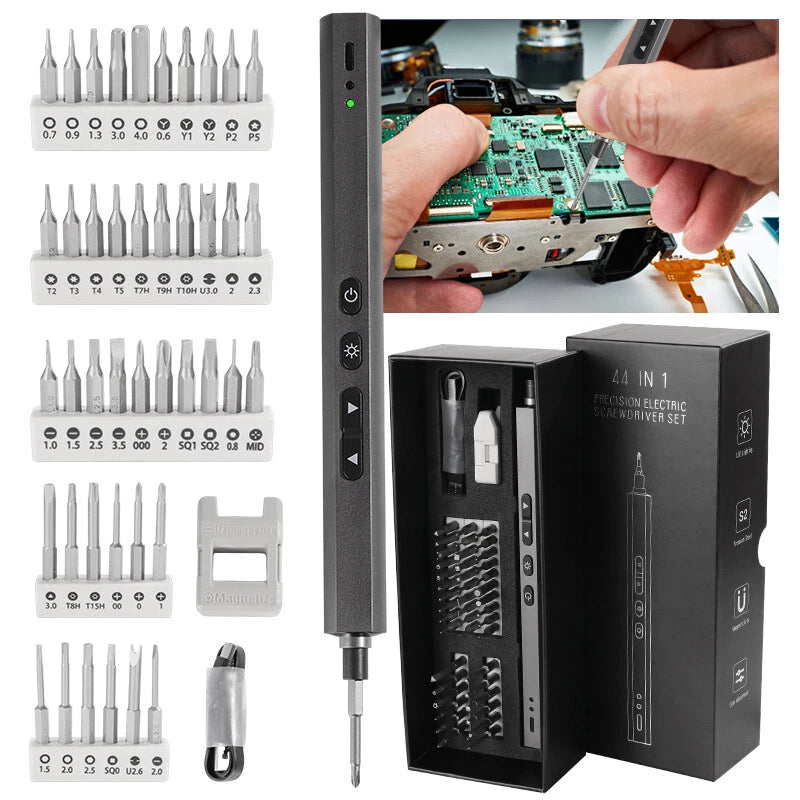 44 IN 1 Cordless Mini Power Precision Screwdriver Electric Screwdriver Kit Set