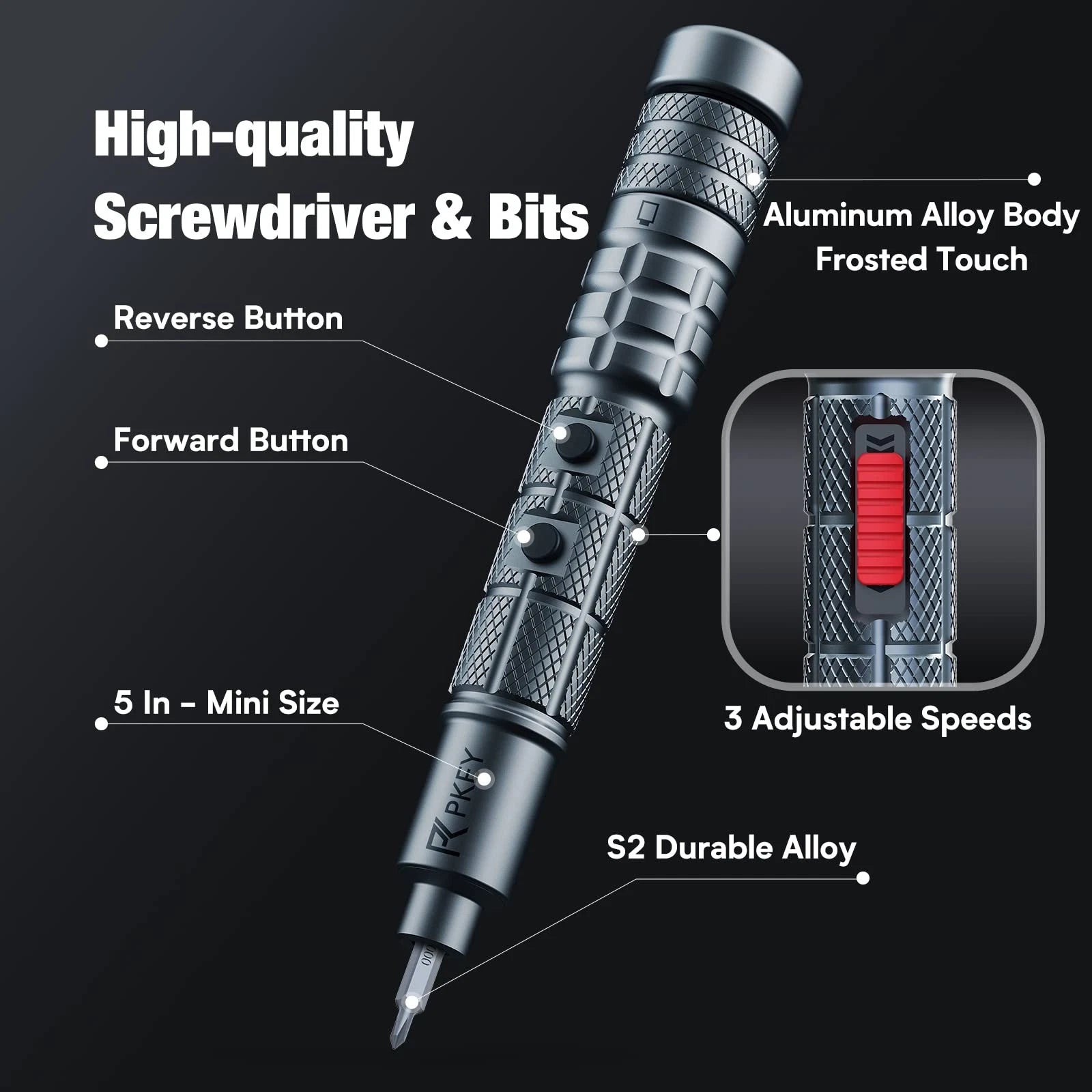 Mini Electric Screwdriver Set,Precision Electric Screwdriver, Cordless with 2...