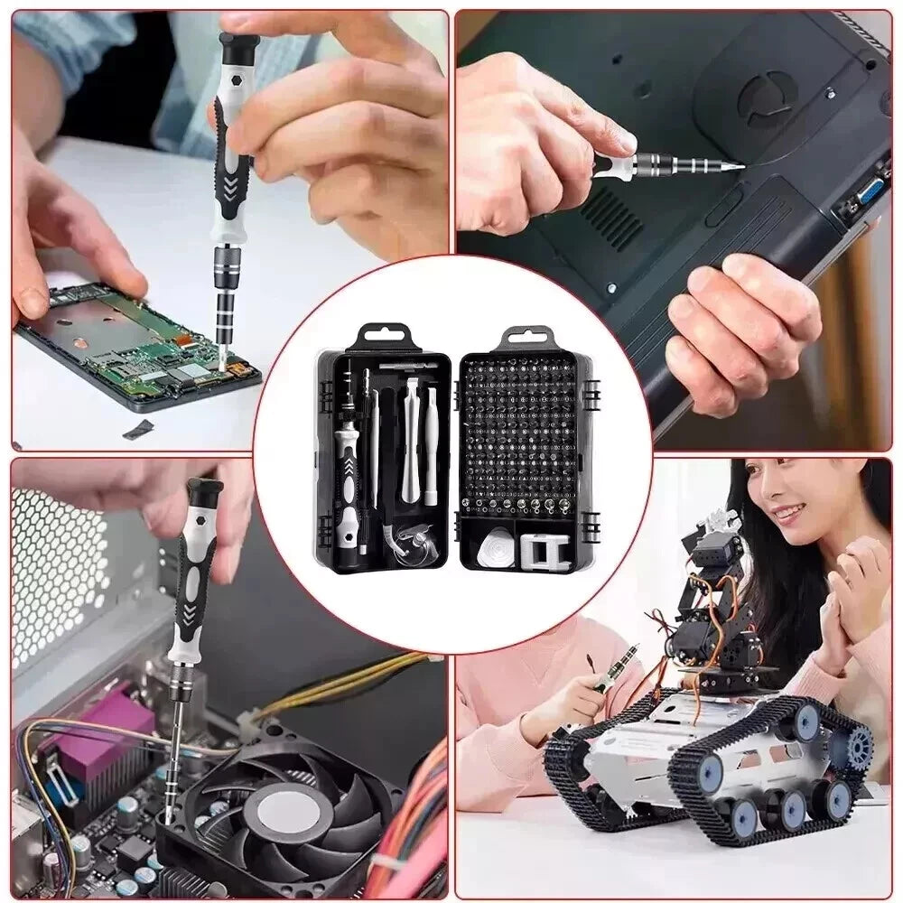 115 in 1 Magnetic Precision Screwdriver Set PC Phone Electronics Repair Tool Kit