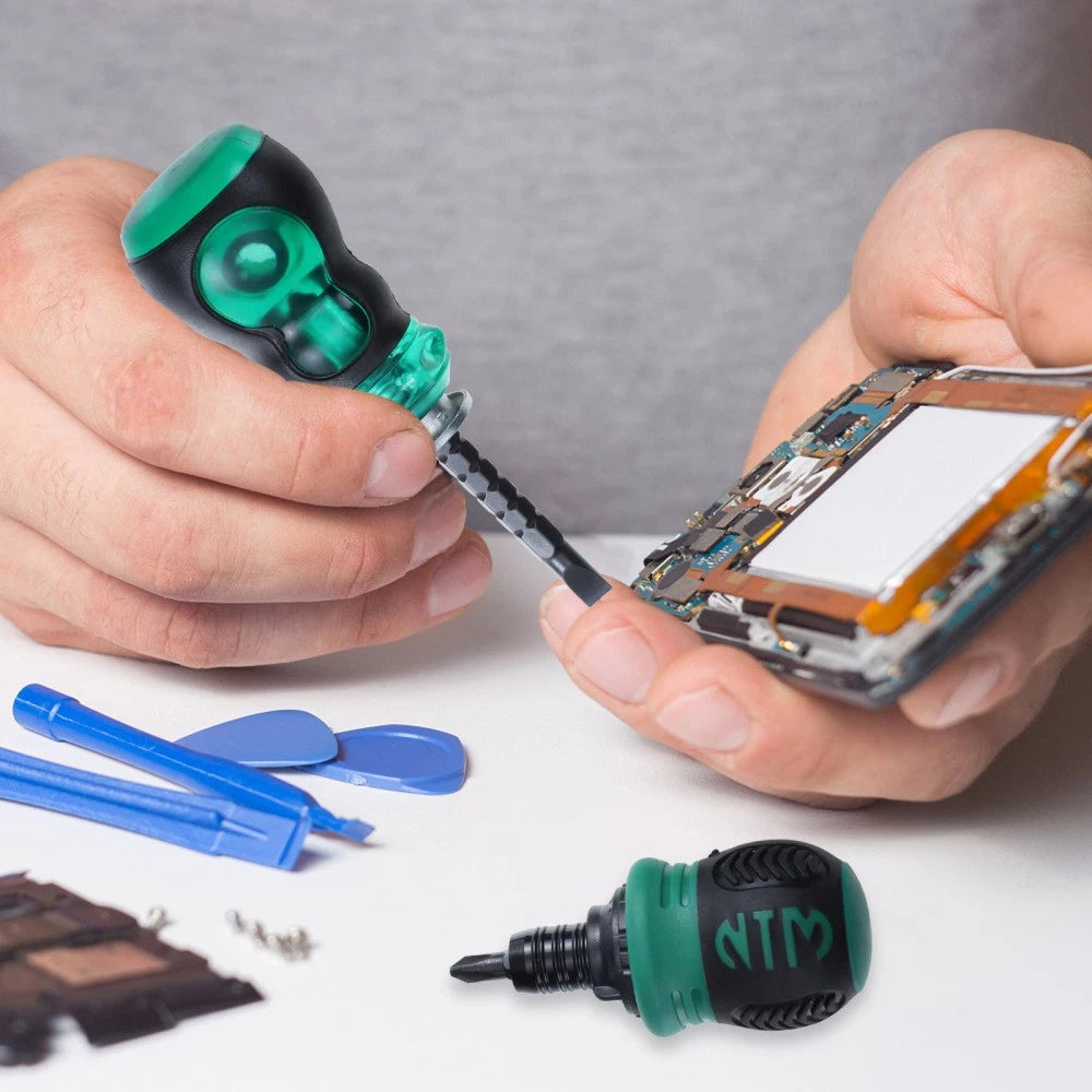 2pcs Dual-Purpose Screwdriver Kit Cross Screwdrivers Straight Screwdrivers Set