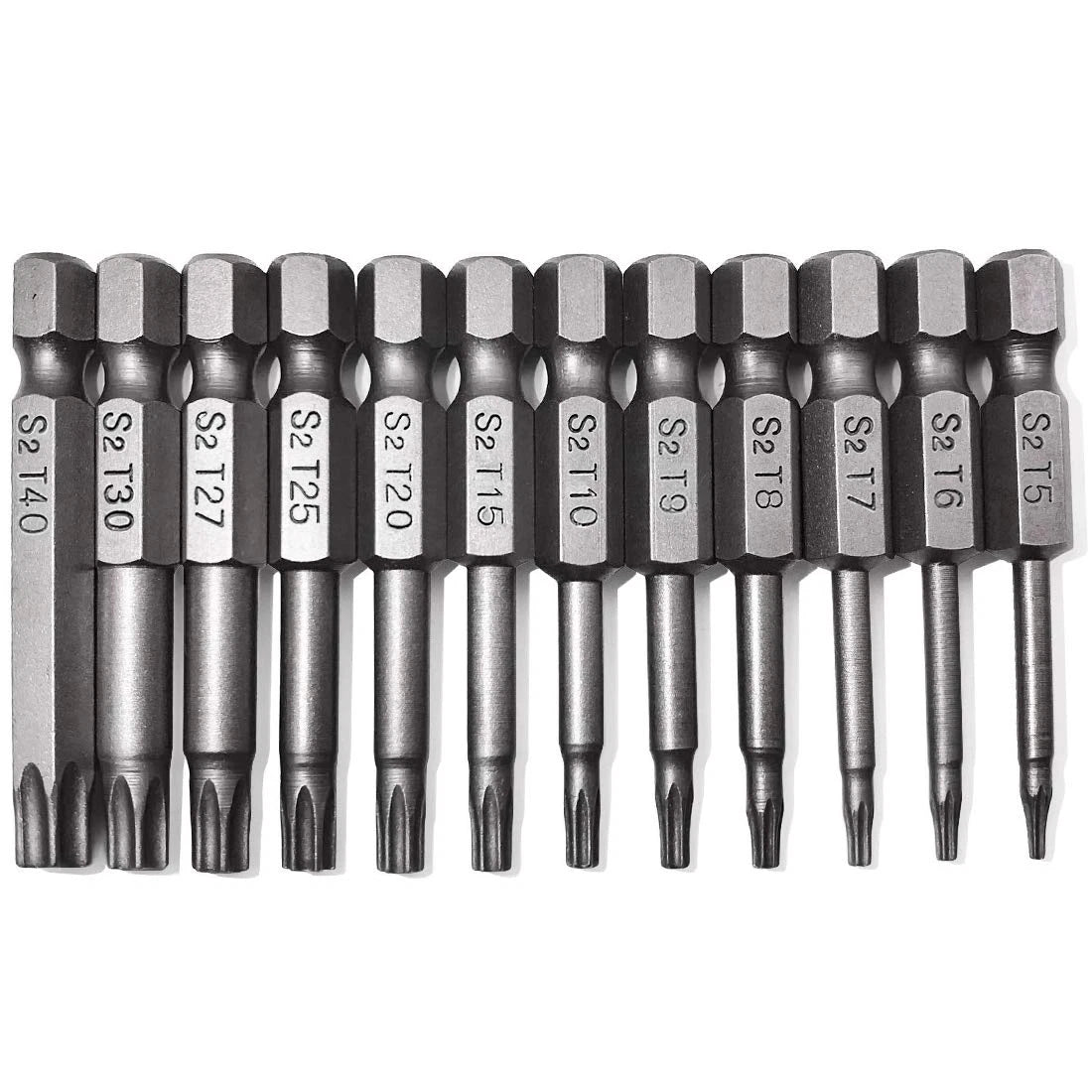 Torx Screwdriver Bit Set,  S2 Steel Magnetic Security Tamper Proof Star 6 Point