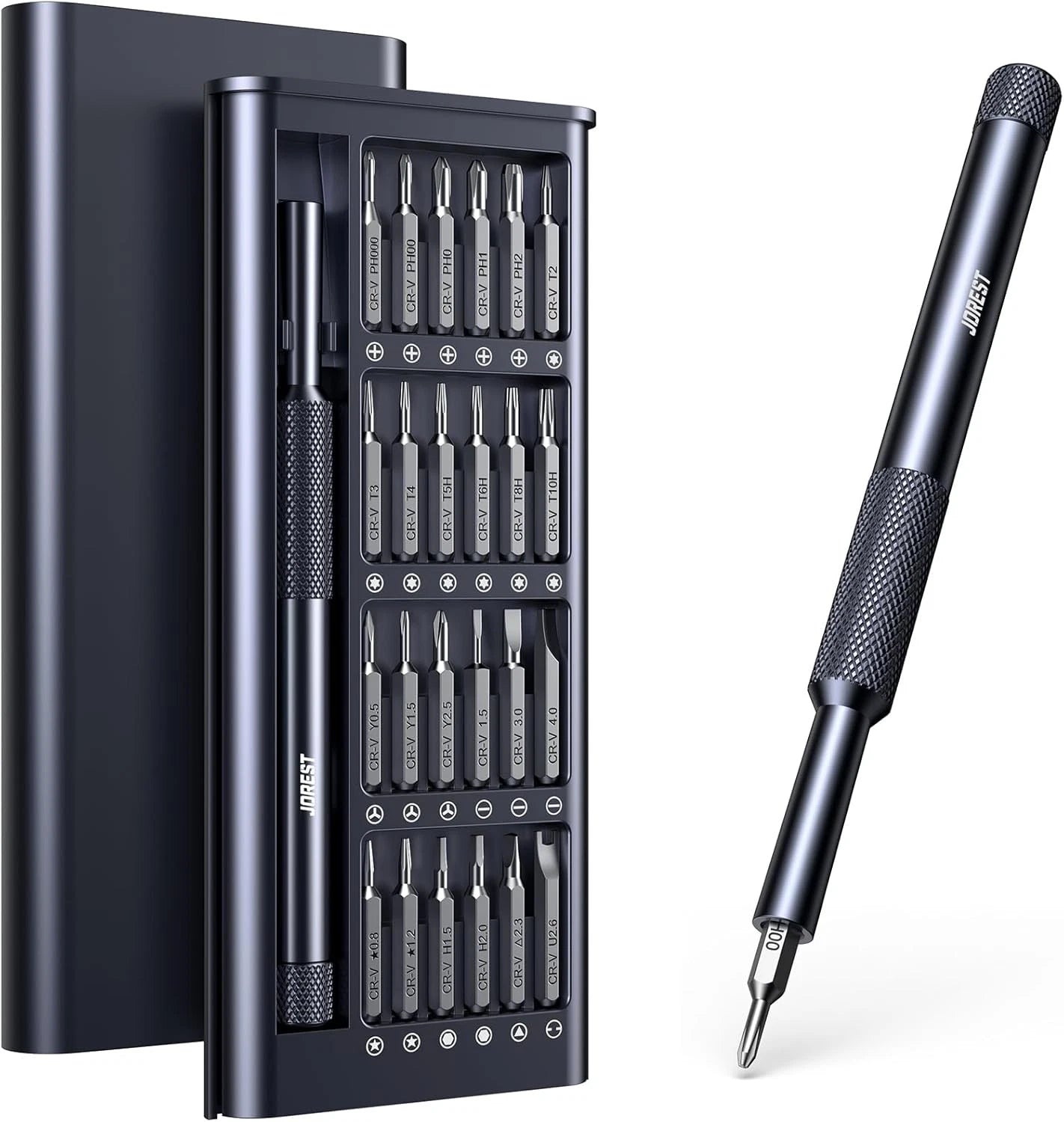 JOREST 25-IN-1 Precision Screwdriver Set, Mini Repair Tool Kit with Torx for Mac