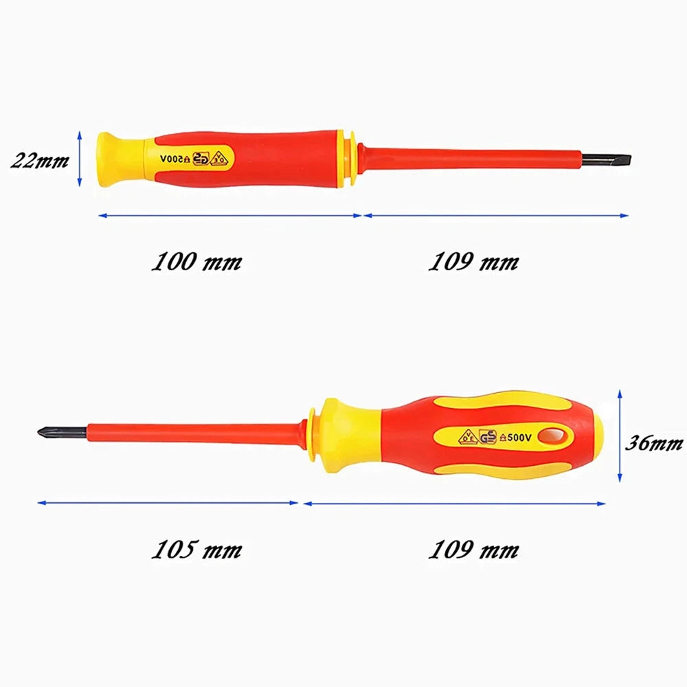 New Hexagonal Screwdriver Insulated Electrician Screwdriver High Set Cross Word