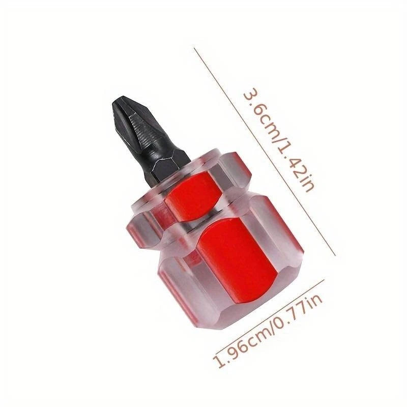 2 X Mini Screwdrivers Set Stubby Screw driver Philips Flat Cross Screwdrivers