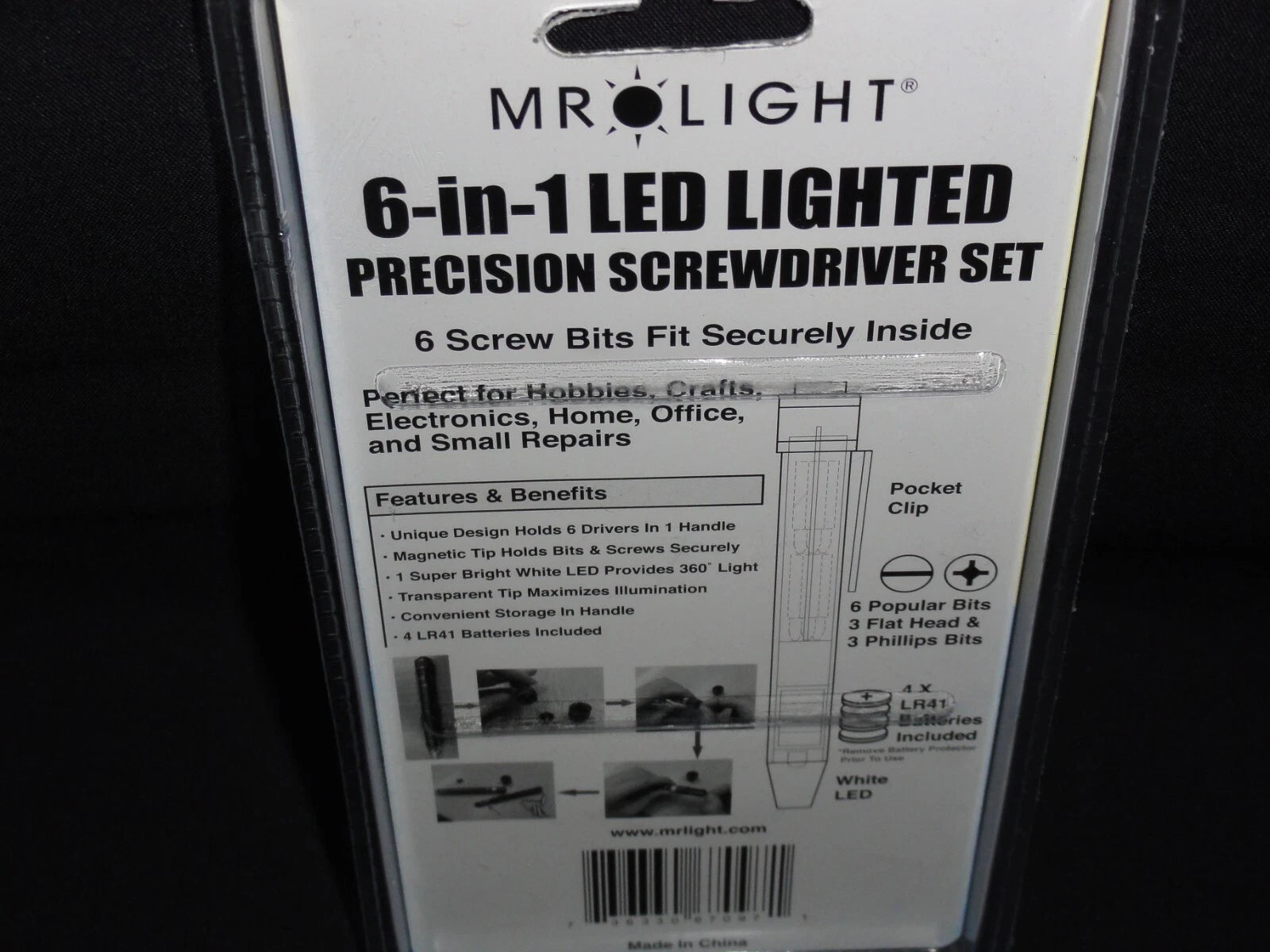 6-in-1 Led Lighted Precision Screwdriver Set by MrLight