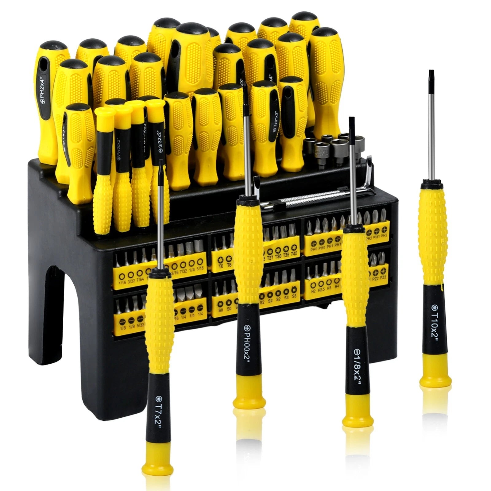 100pc Multi-Tool Screwdriver Set w/ Stand for Home Repair & DIY
