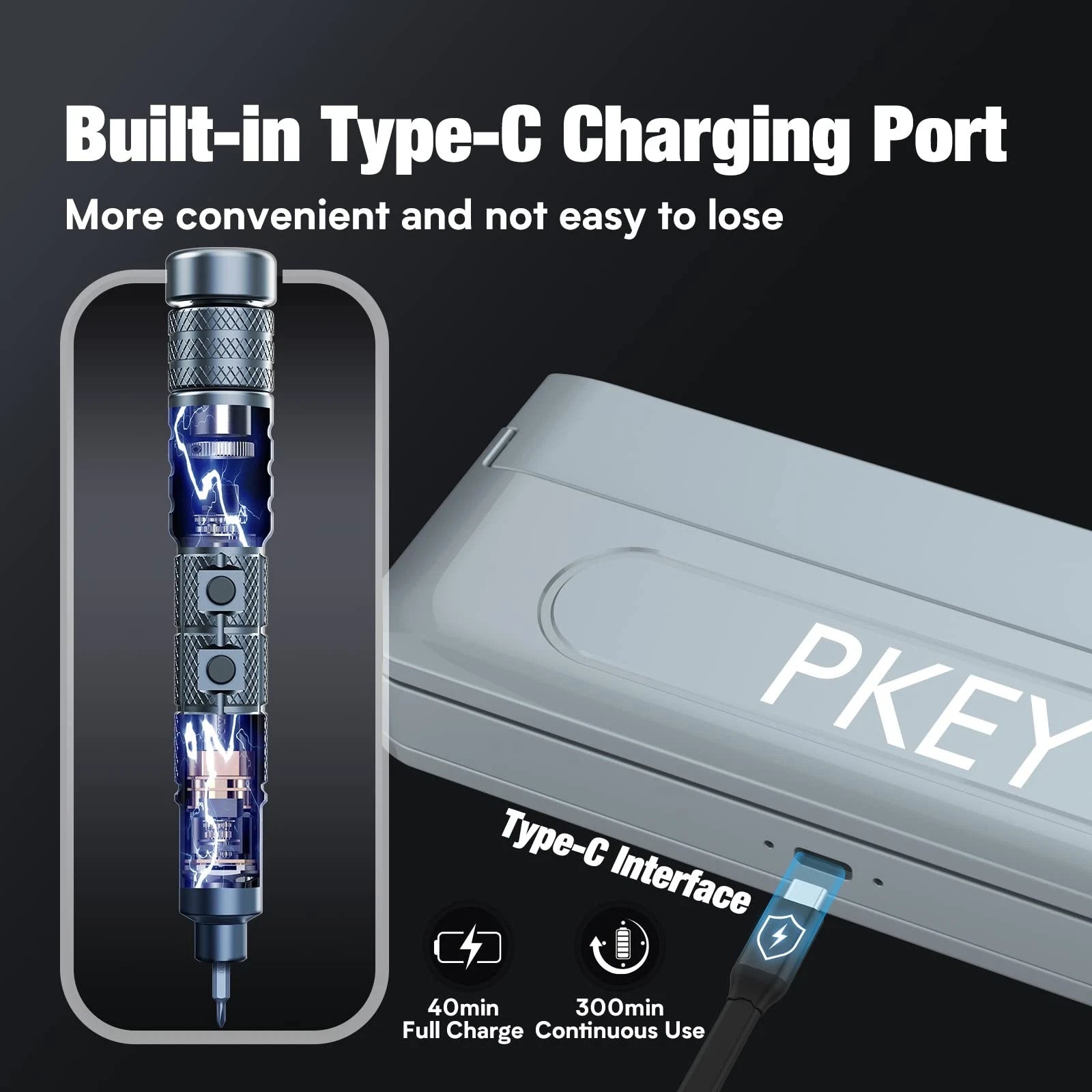 Mini Electric Screwdriver Set,Precision Electric Screwdriver, Cordless with 2...