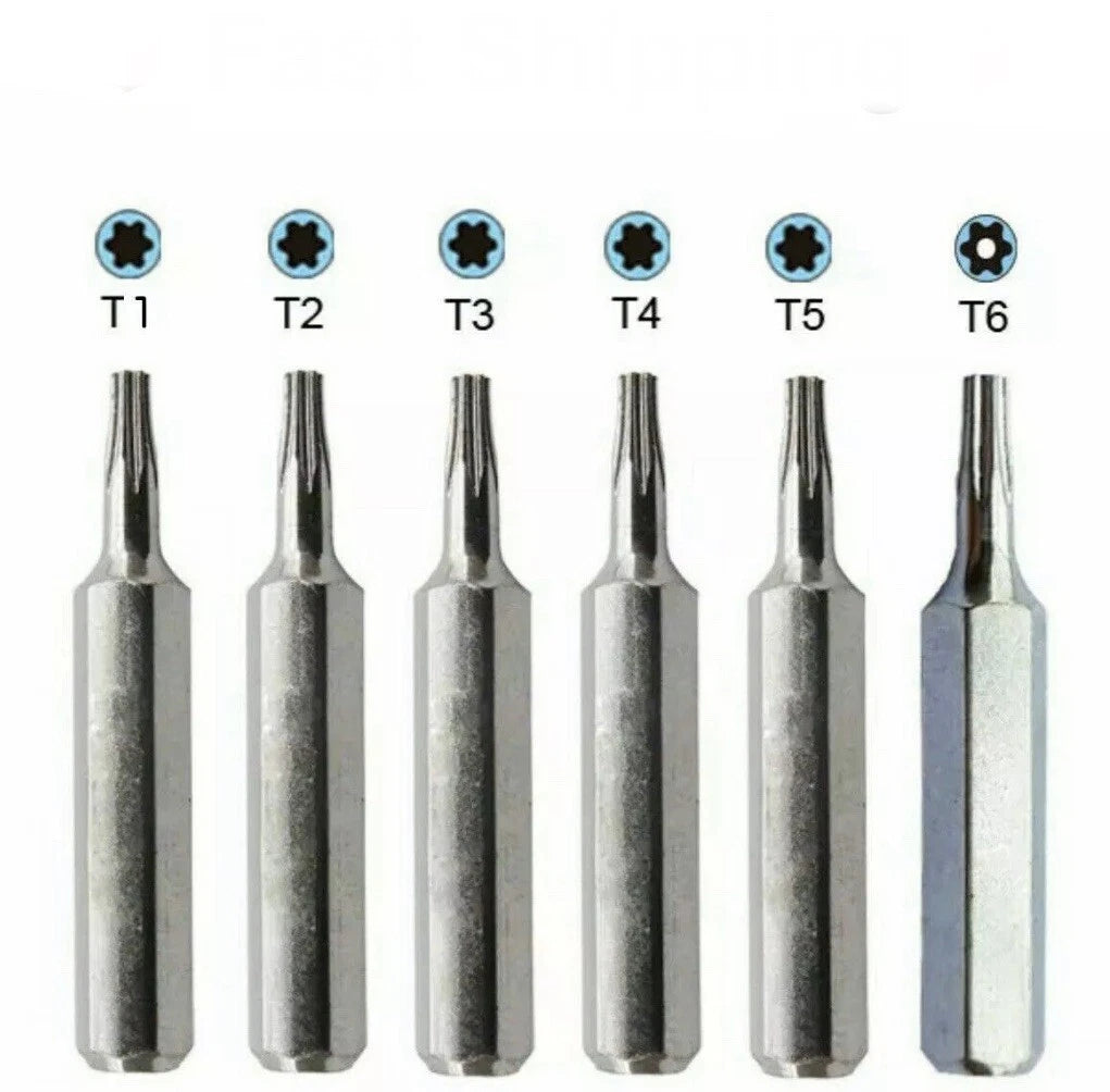 T1 T2 T3 T4 T5 TR6 Torx Tools Screwdriver Bits For iPhone Samsung PC Laptop MAC
