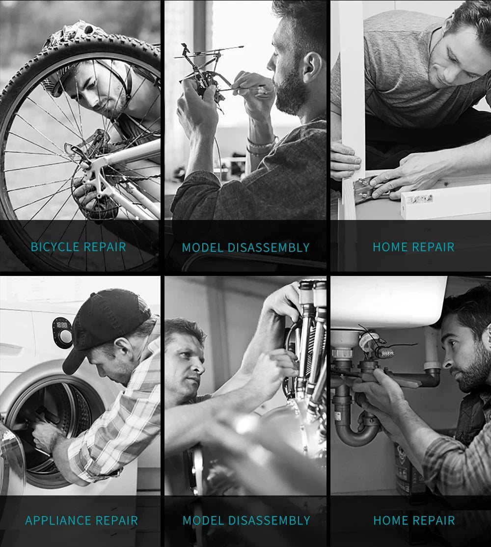 41IN1 Screwdriver Set S2 Magnetic Bits Ratchet Wrench Screwdrivers Kit DIY Tools