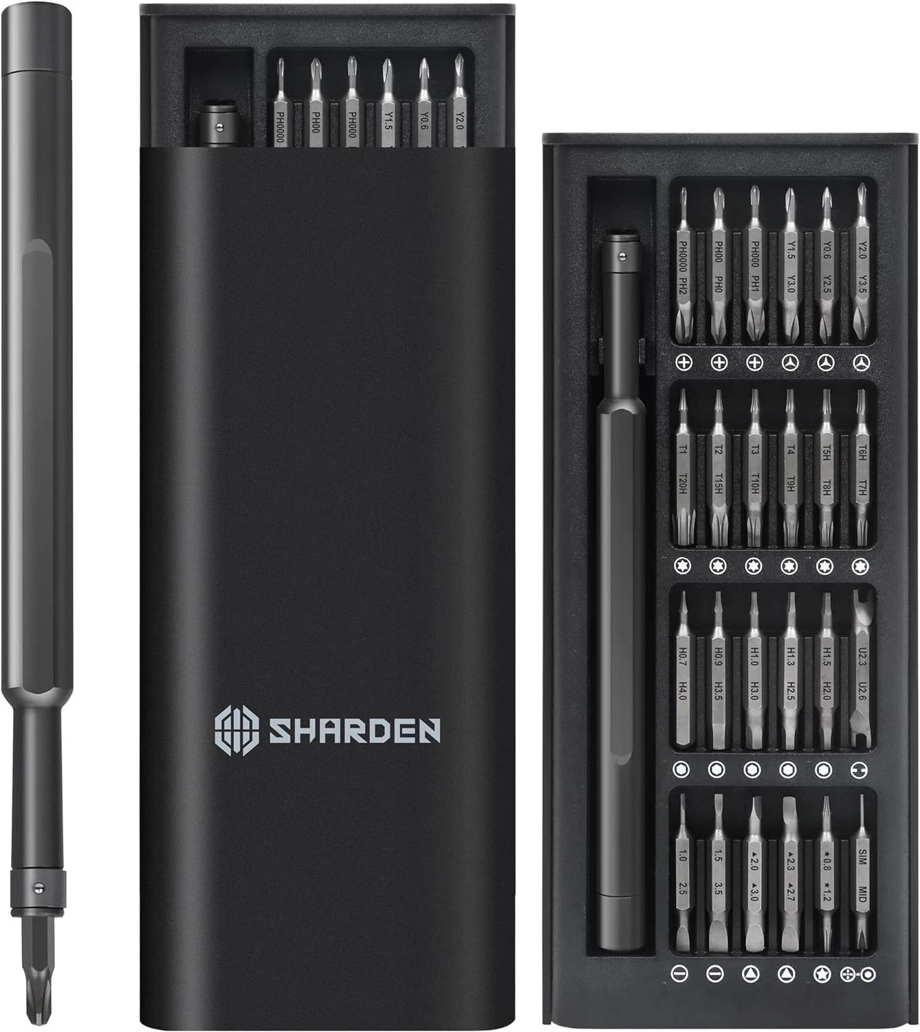 Precision Screwdriver Set 49 in 1 SHARDEN Small Black