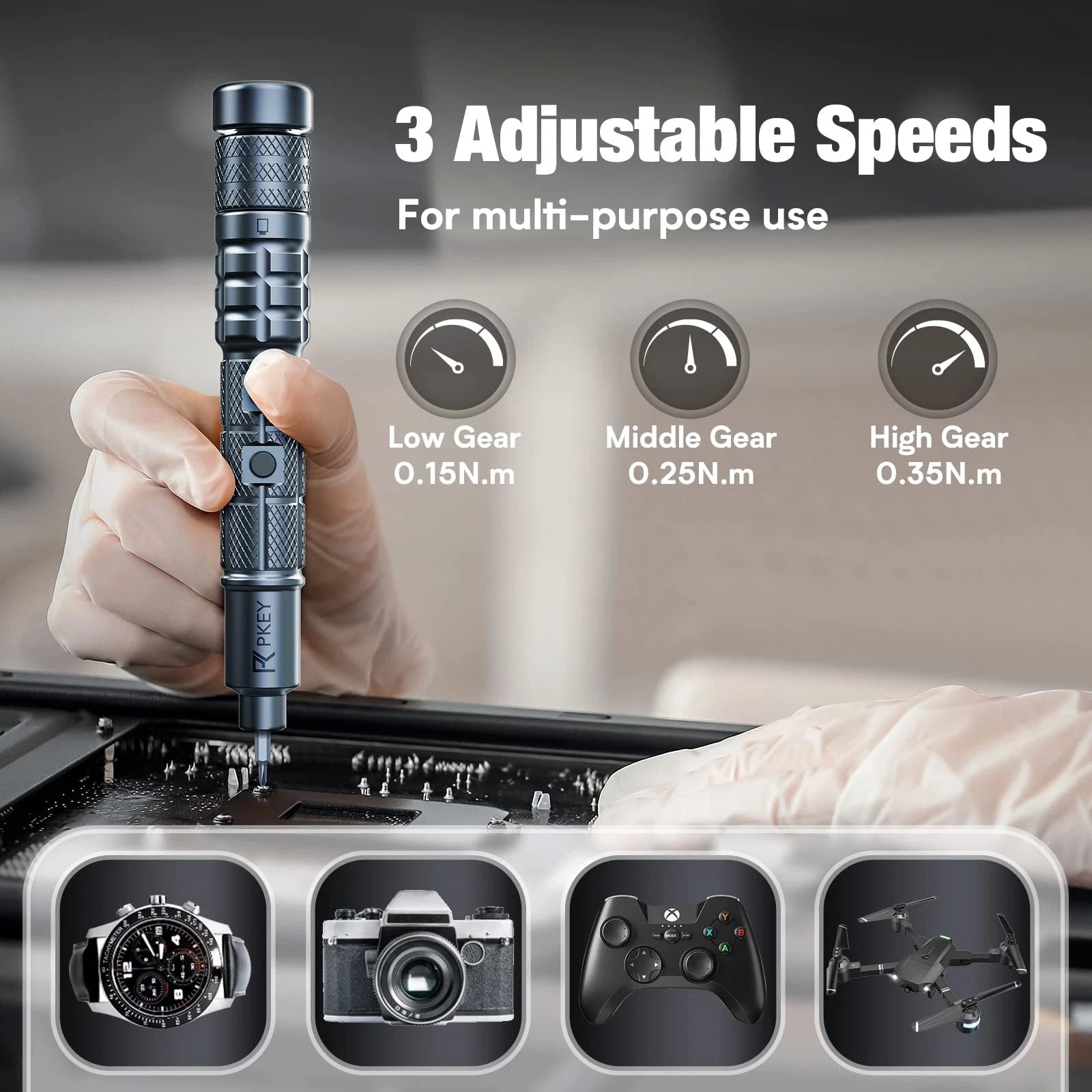 Mini Electric Screwdriver Set,Precision Electric Screwdriver, Cordless with 2...