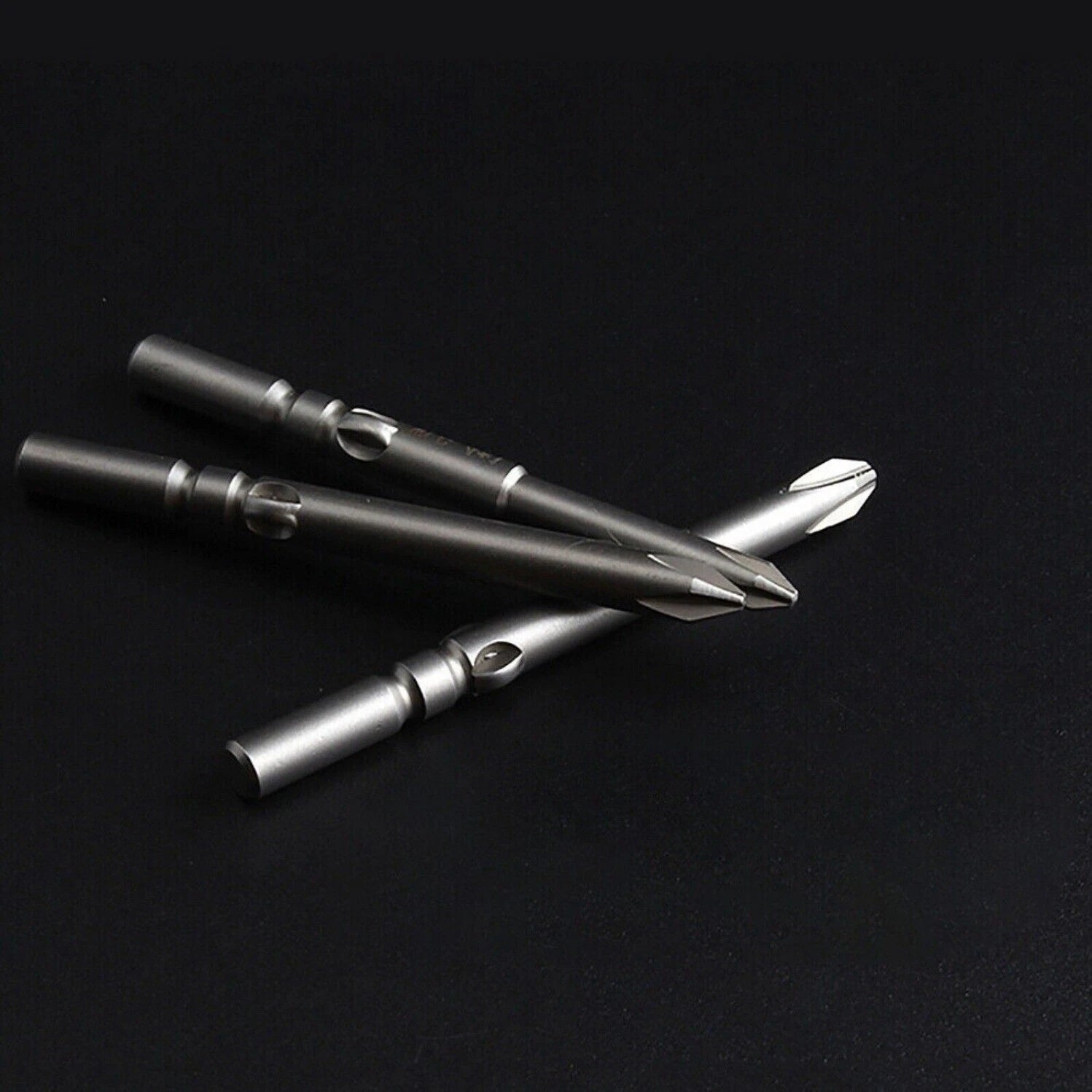 10Pc PH0 PH1 PH2 Phillips Head Screw Bit Set Impact Driver Drill 5mm Round Shank