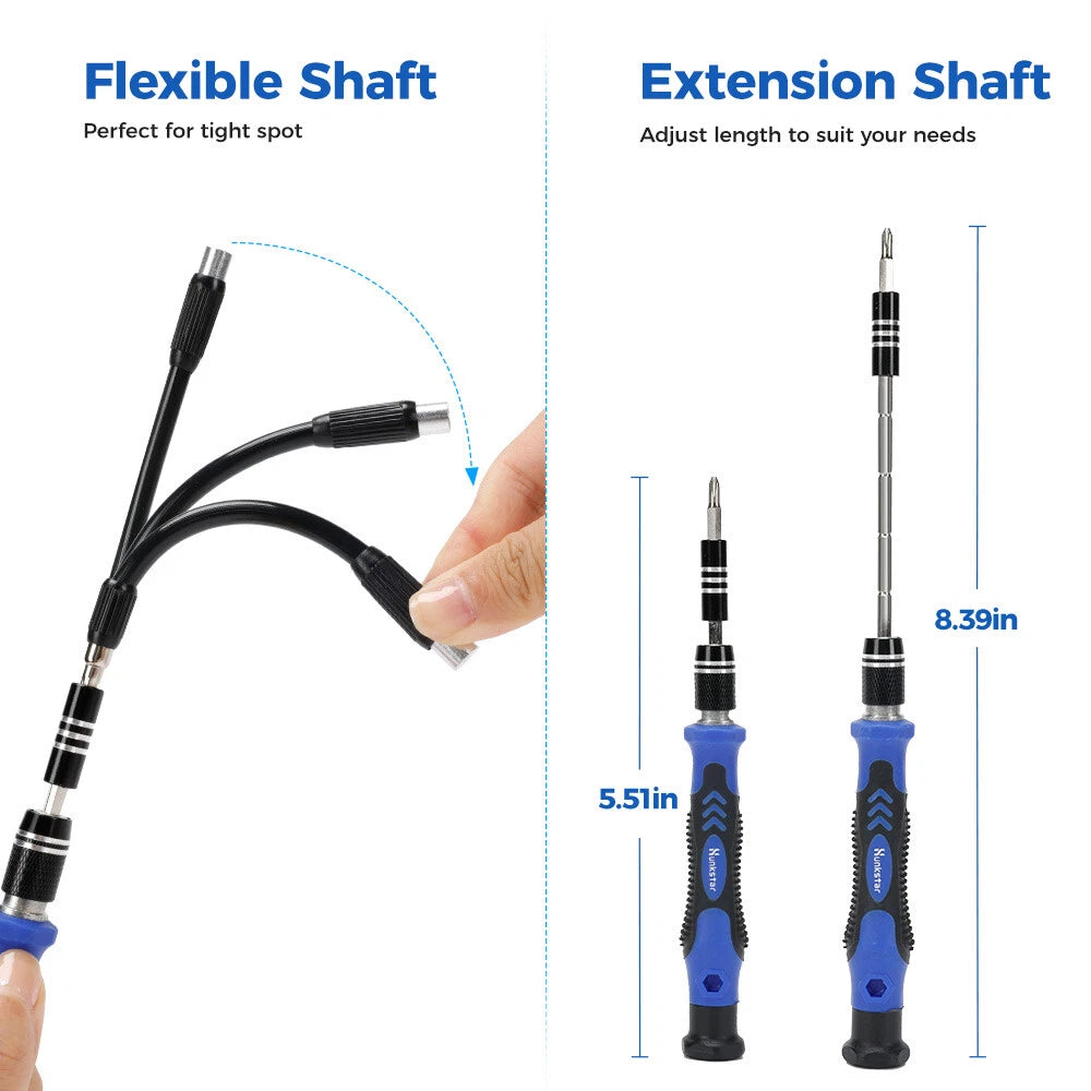 142PC Hunkstar Precision Screwdriver Tool Set for Repair PC/iPhone/Tablet/Xbox