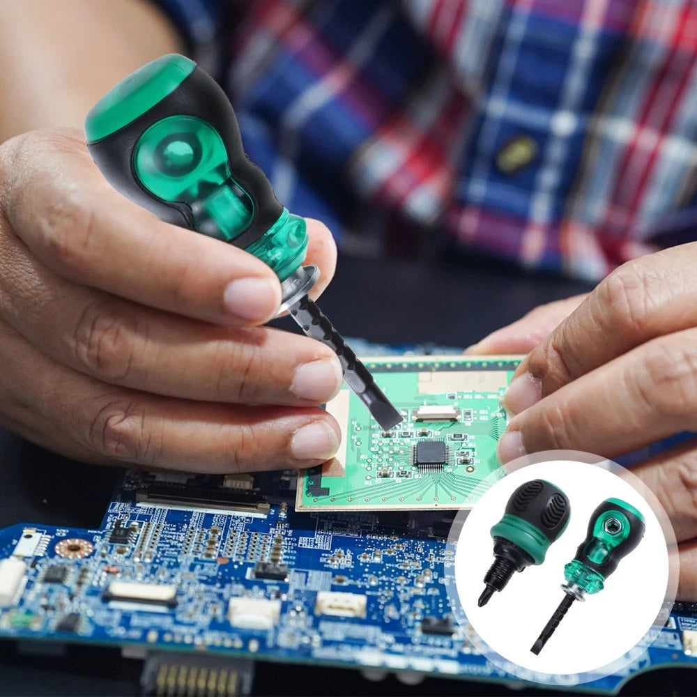 2pcs Dual-Purpose Screwdriver Kit Cross Screwdrivers Straight Screwdrivers Set