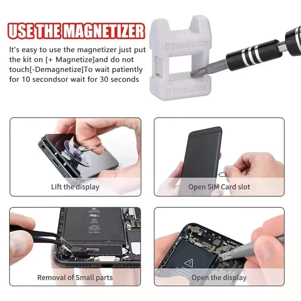 115 in 1 Magnetic Precision Screwdriver Set PC Phone Electronics Repair Tool Kit