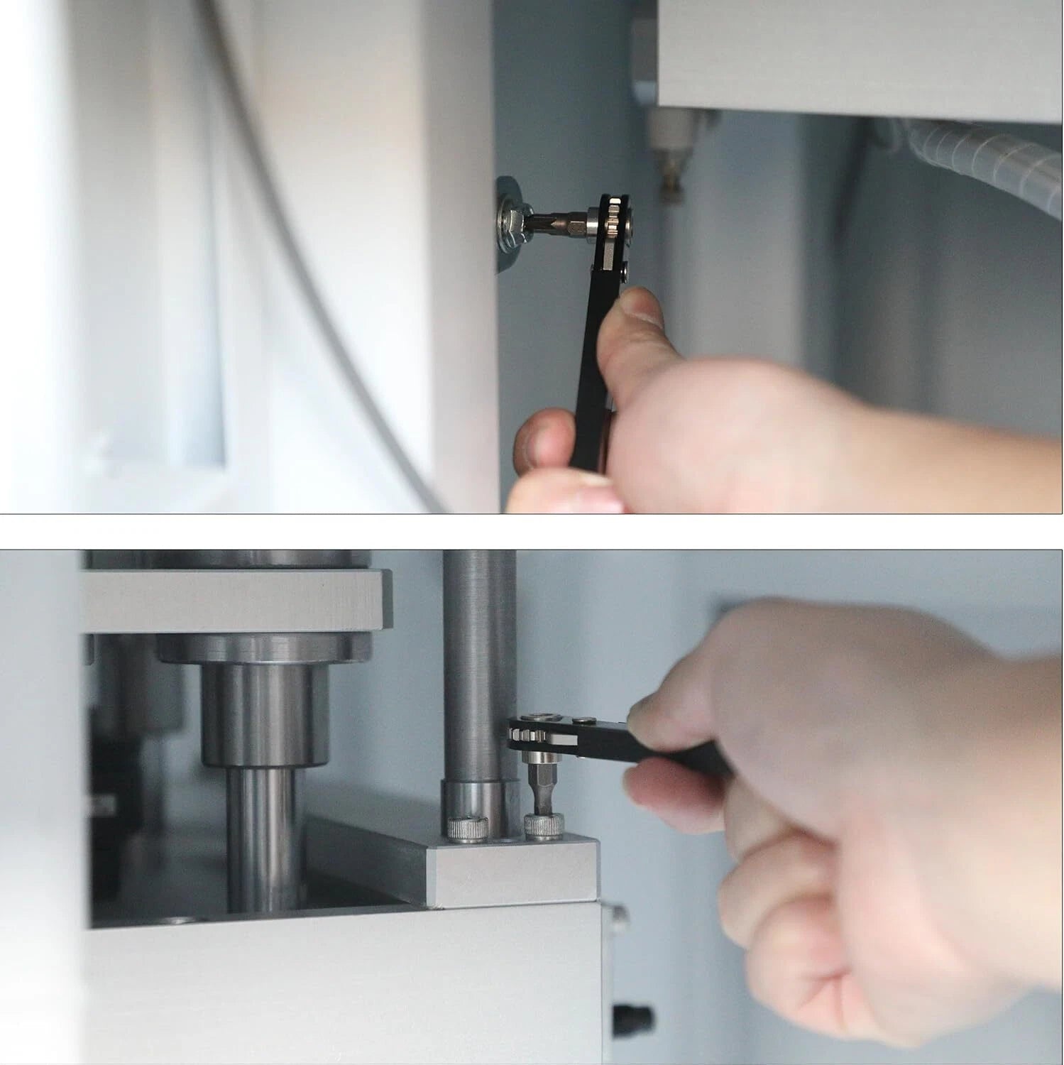 34 Pcs Mini Ratchet Set 1/4-Inch Drive, Tamper-Proof Security Bit, Right Angle