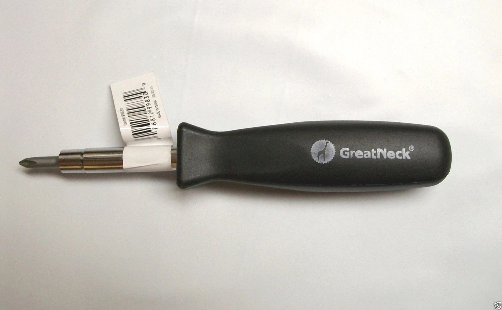 6-in-1 Screwdriver Great Neck #99830, Black Handle, Lot of 12