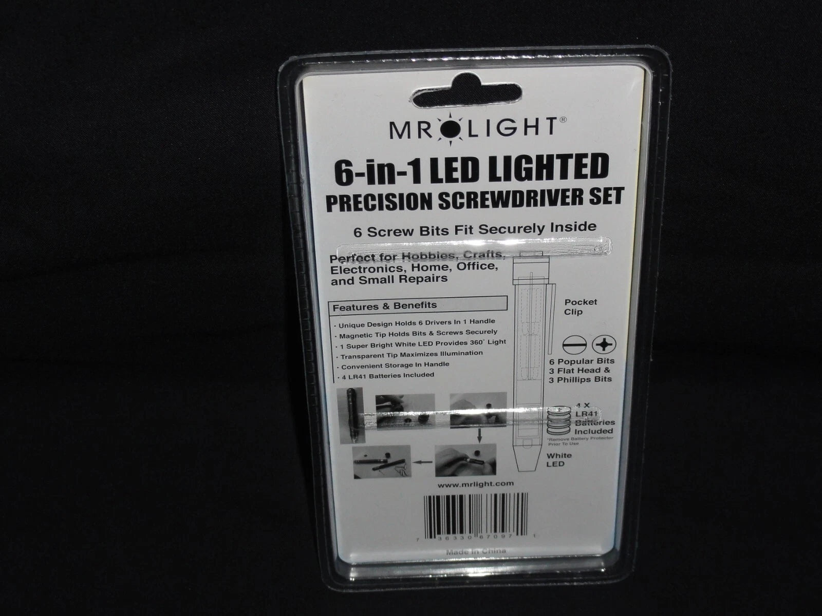 6-in-1 Led Lighted Precision Screwdriver Set by MrLight