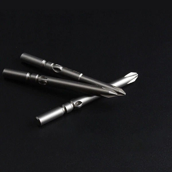 10Pc PH0 PH1 PH2 Phillips Head Screw Bit Set Impact Driver Drill 5mm Round Shank