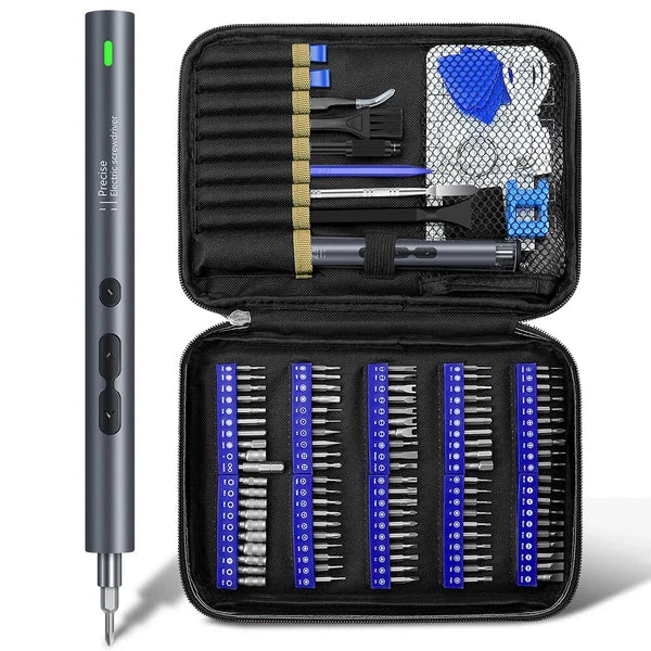 120 in 1 Electric Screwdriver Set Mini Rechargeable Kit Cordless Wireless Bits-