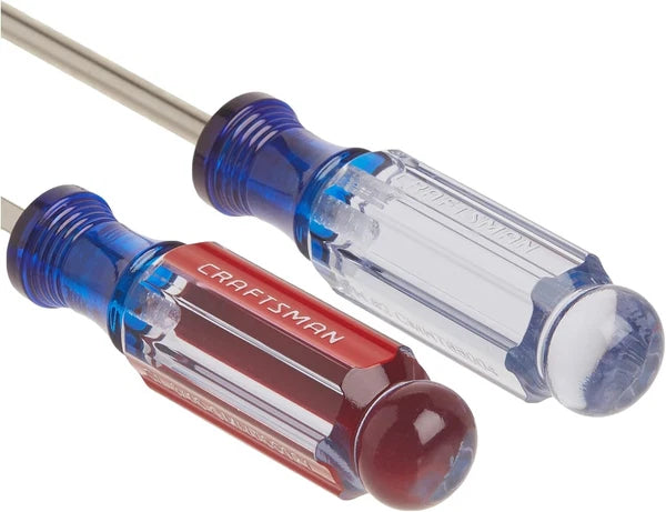 CRAFTSMAN Screwdriver Set Assorted 12 Piece Alloy Steel Satin-Nickel Finish New