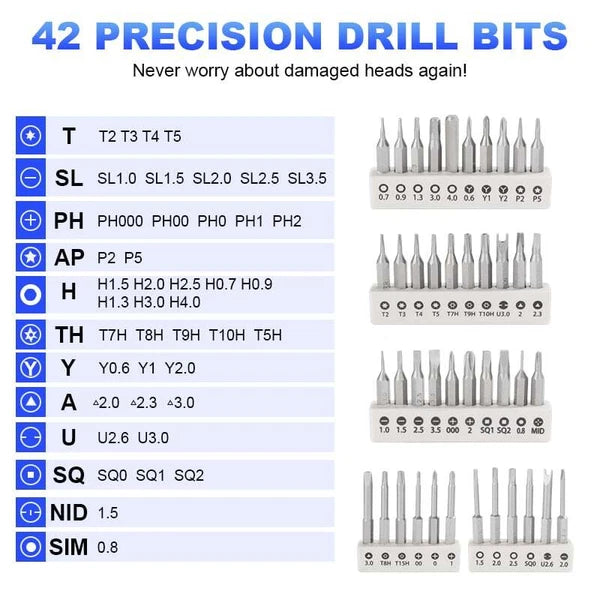 44 IN 1 Cordless Mini Power Precision Screwdriver Electric Screwdriver Kit Set