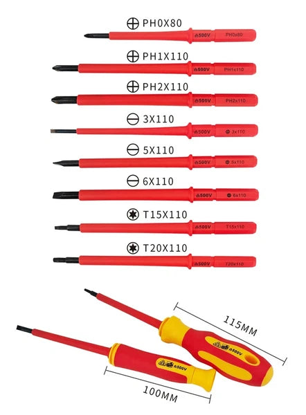 New Hexagonal Screwdriver Insulated Electrician Screwdriver High Set Cross Word