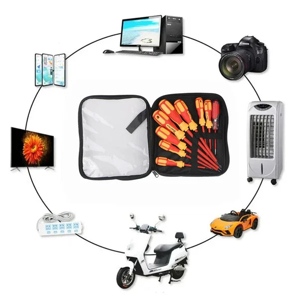 Screwdriver Set Insulated Phillips Slotted Bits Electrician for Hand Tools