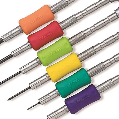 Precision Screwdriver Set | TD-56S Vessel JIS Made in Japan | 6 Piece Kit