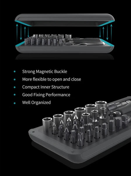 41IN1 Screwdriver Set S2 Magnetic Bits Ratchet Wrench Screwdrivers Kit DIY Tools