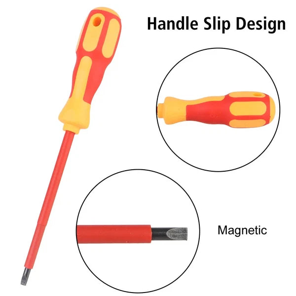 Screwdriver Set Insulated Phillips Slotted Bits Electrician for Hand Tools