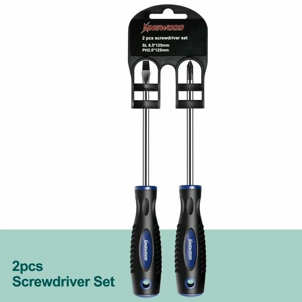 Kinswood Phillips & Flat Head 2 Piece Precision Tip Screwdriver Set LTH009 NEW