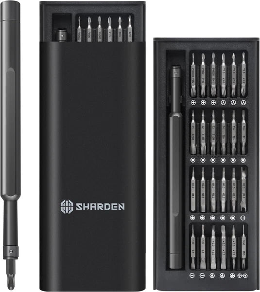 Precision Screwdriver Set 49 in 1 SHARDEN Small Black
