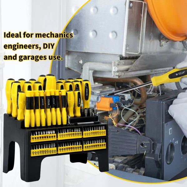 100pc Multi-Tool Screwdriver Set w/ Stand for Home Repair & DIY