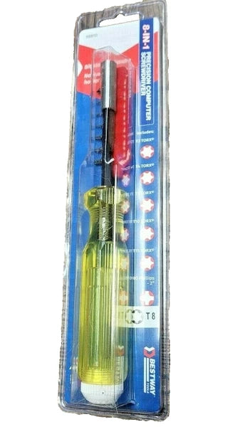 Bestway 98810 8 in 1 Precision Computer Screwdriver  #0 Phillips Torx T3 - T15