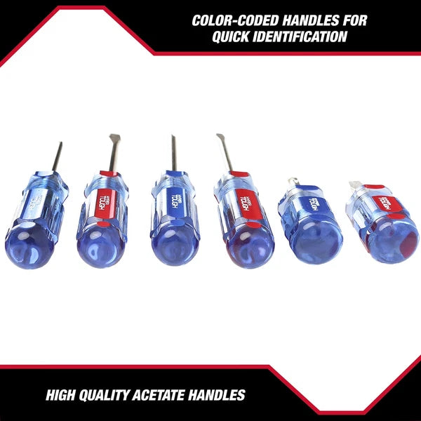 6-Piece Phillip and Slotted Screwdriver Set with Acetate Handle, 935G6C