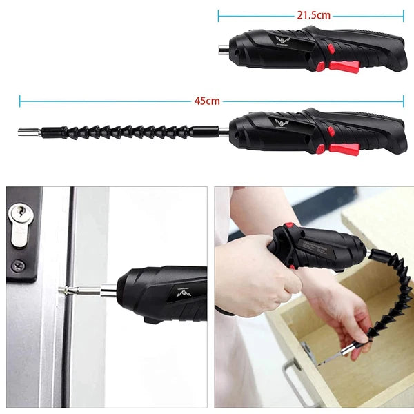 47 in 1 Electric Screwdriver Set, 3.6V Cordless & Rechargeable, 3.5N·m Max To...