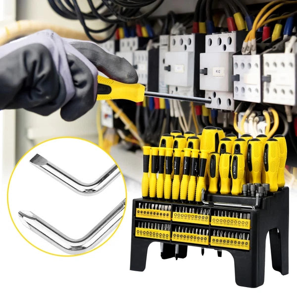 100pc Multi-Tool Screwdriver Set w/ Stand for Home Repair & DIY