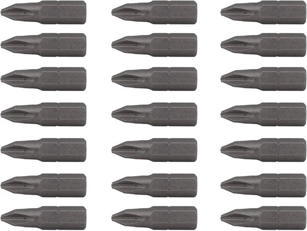 Edward Tools PH2 Screwdriver Bits Pack of 20-1” Phillips Screw Tips One Size